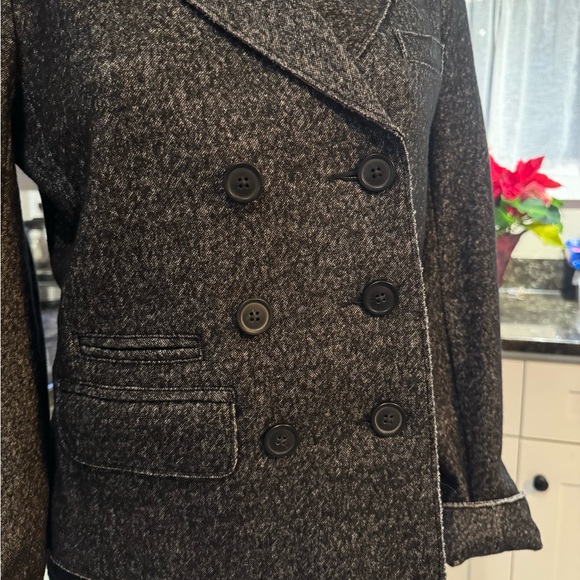 JCrew Women's Charcoal Double-Breasted Jacket - Picture 6 of 11